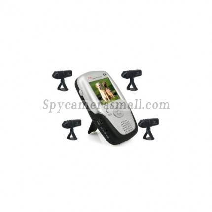 Baby spy camera - 2.4Ghz 2.5 Inch Four Channel MP4 Baby Monitor with 4x Rechargable Li-battery Camera