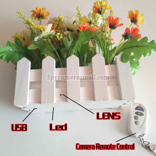nanny cam indoor Artificial flower 16G Full HD 1080P DVR with remote control onoff